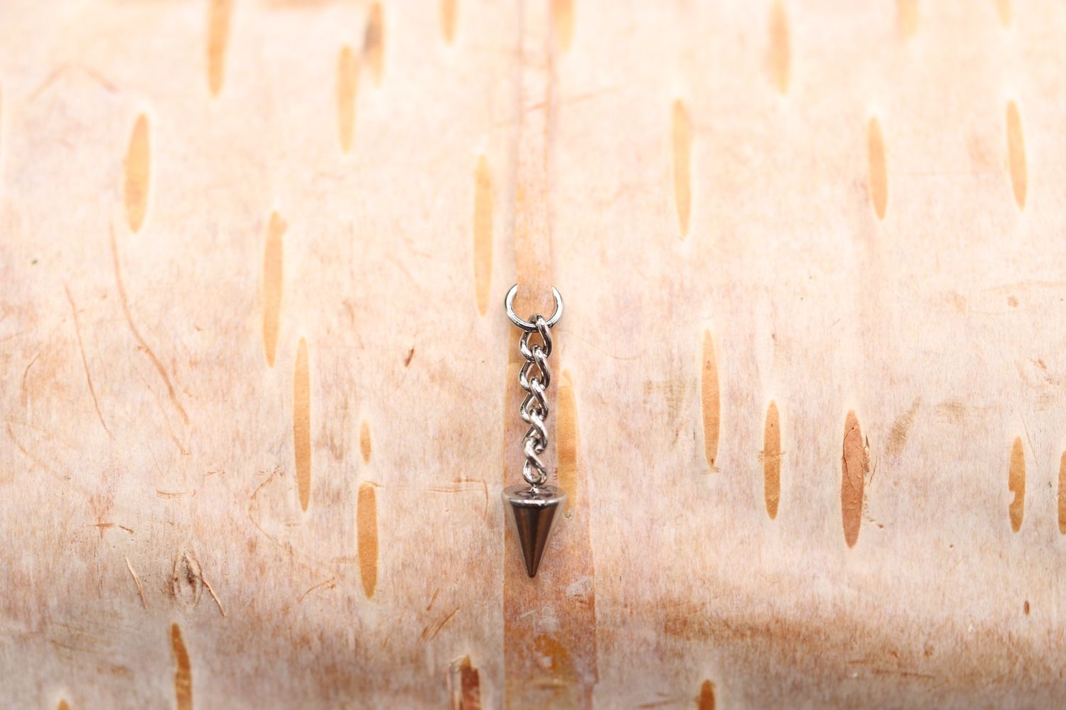Titanium Spike Chain Dangle, Length: 5/16"