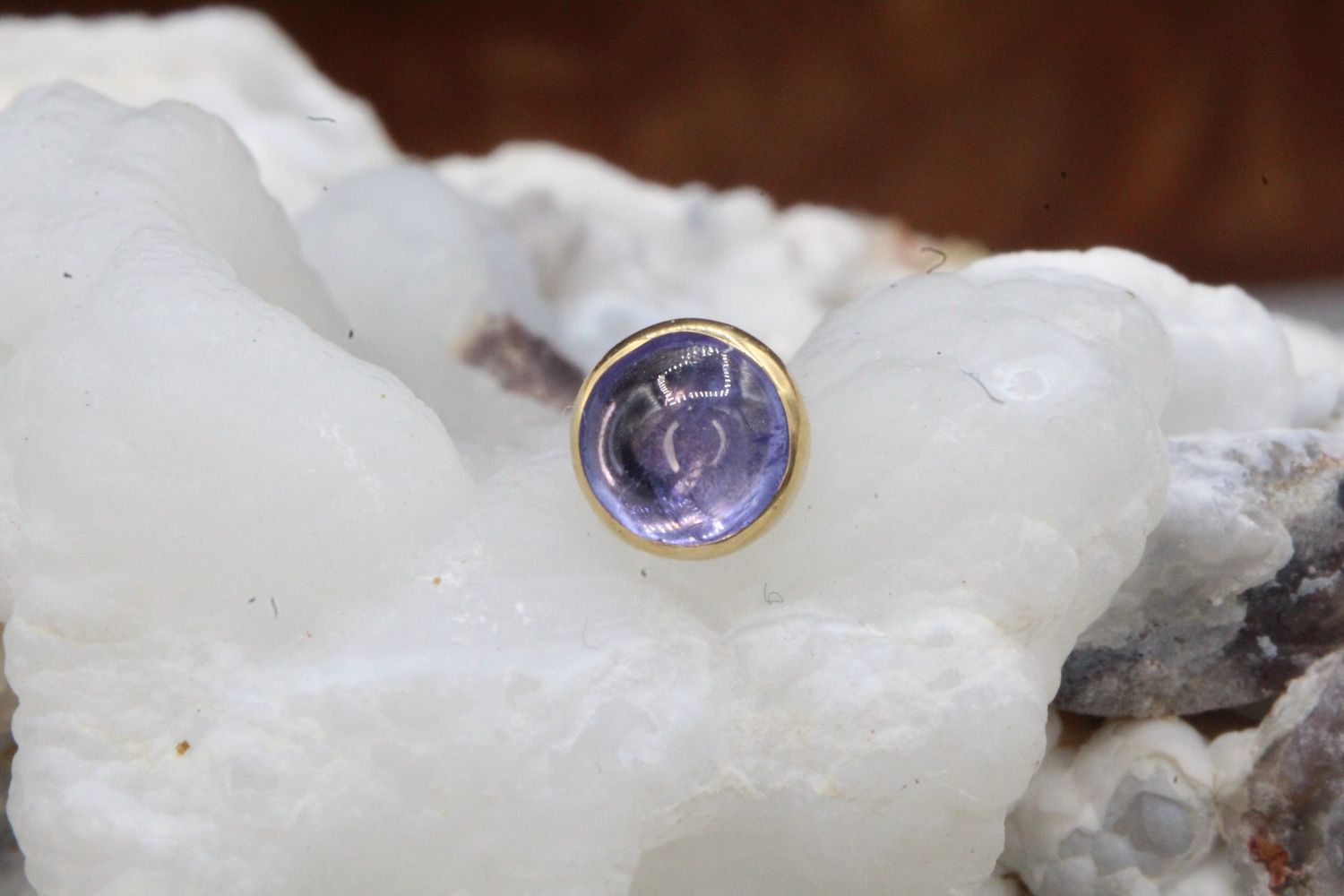 Threadless Yellow Gold Metallo Cup Top