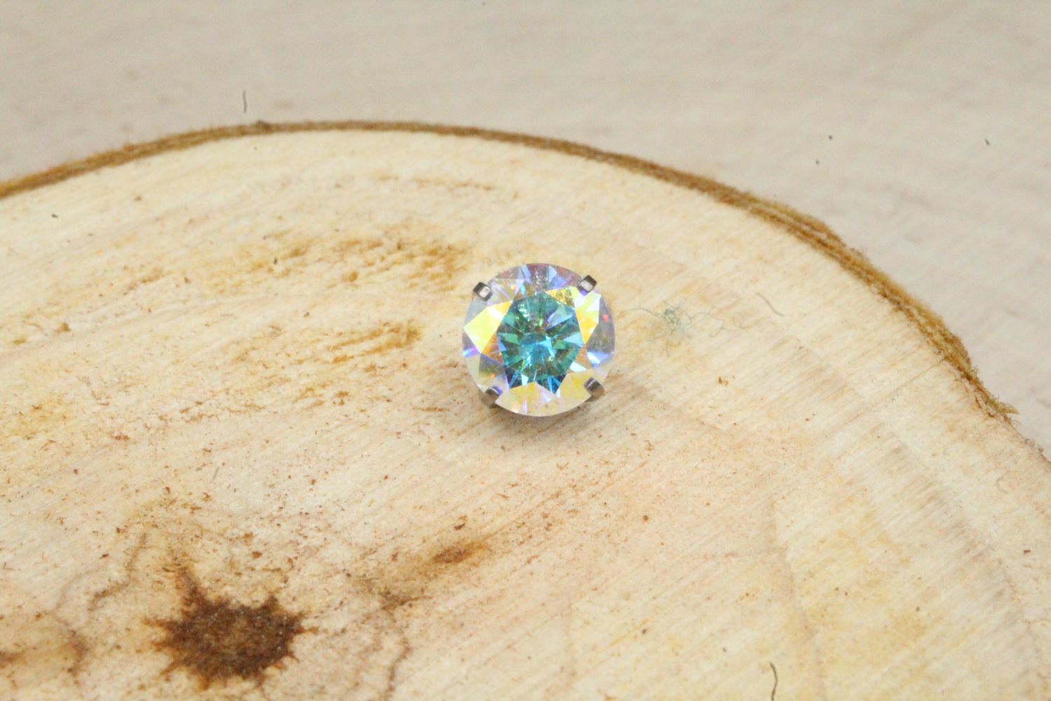 Threadless Titanium Prong Set Top, Colour: ABCZ, Size: 1.5mm