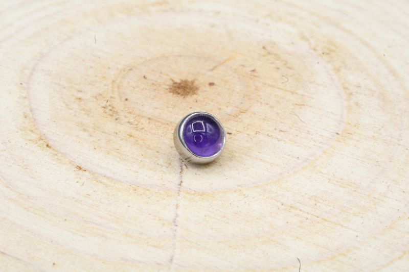Threaded Cabochon Gem Ends