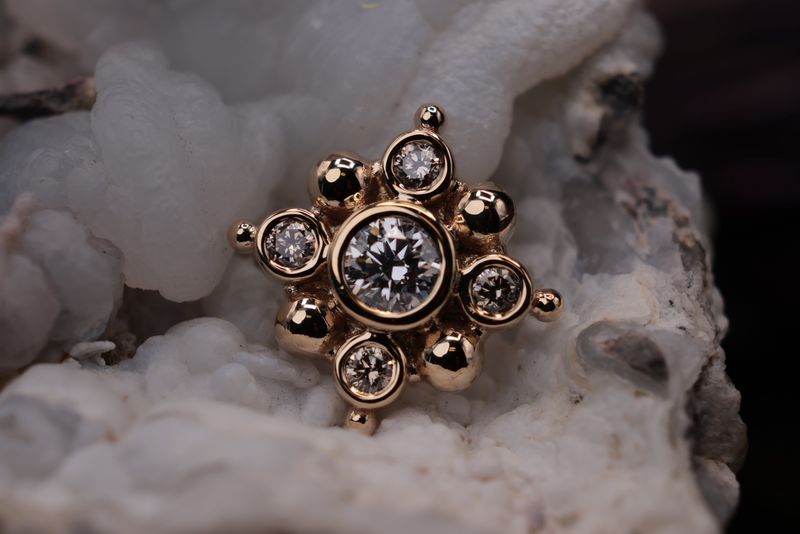 Threaded Yellow Gold Orion Top