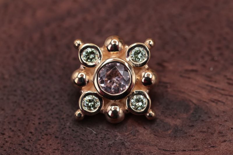 Threaded Yellow Gold Orion Top