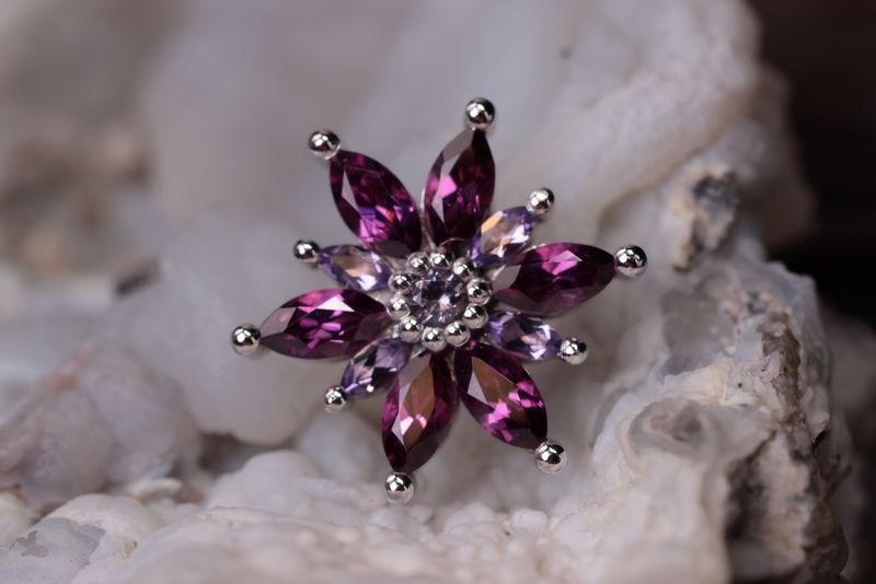 Threaded White Gold Starla Top