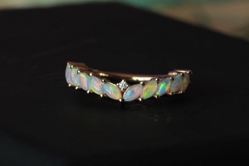 Yellow Gold Carmel Hinge Ring