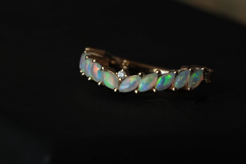 Yellow Gold Carmel Hinge Ring