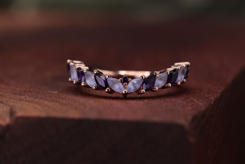 Rose Gold Carmel Hinge Ring