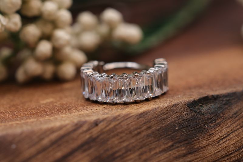 Titanium Bling Hinge Ring
