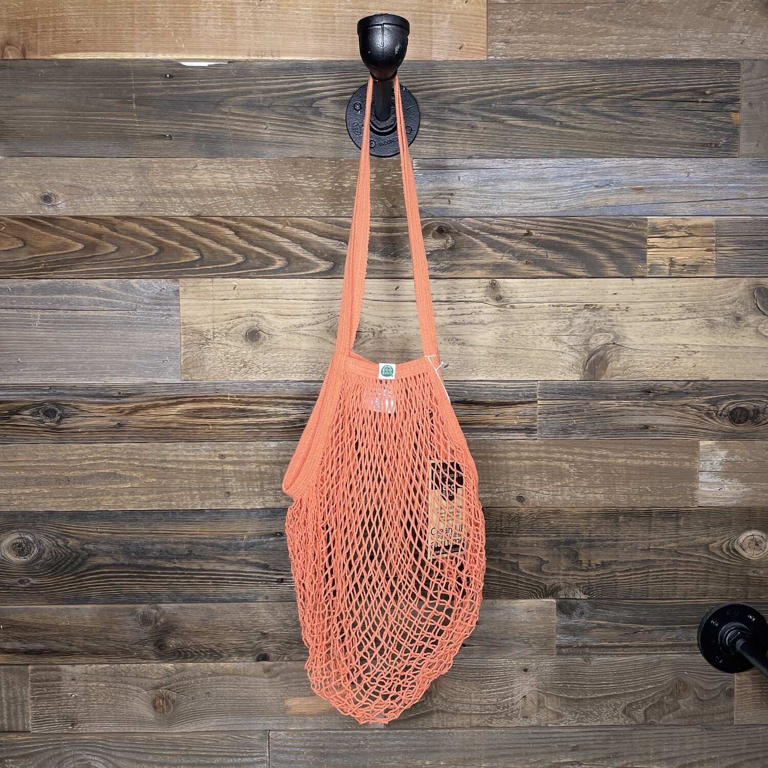 Net String Bag With Handle, Style: Long Handle, Color: all colors