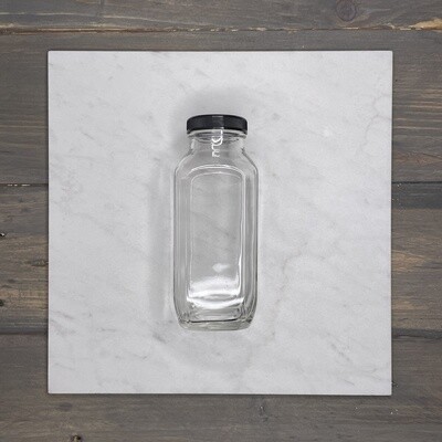 French Square Glass Bottle