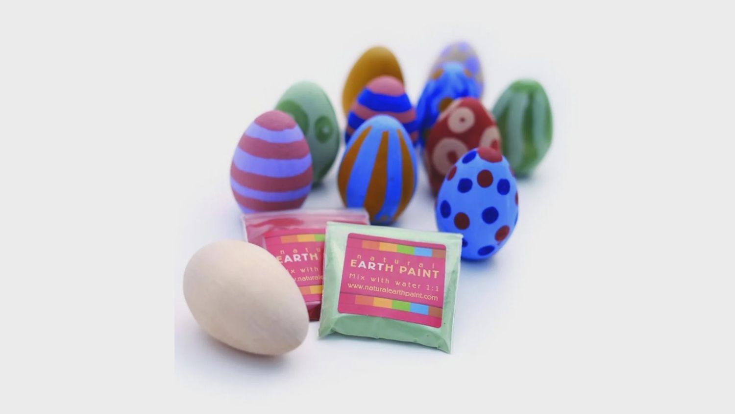 Wooden Egg Paint Kit
