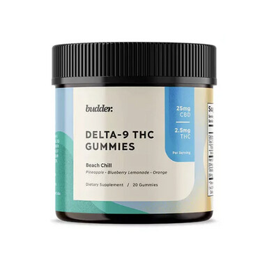 Budder - Beach Chill Delta 9 THC Gummies 20ct