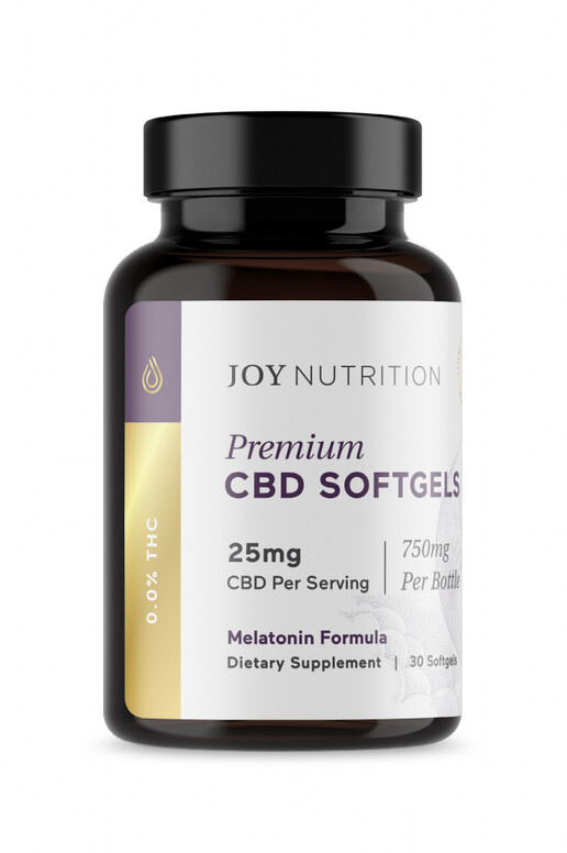 Joy Nutrition - Broad Spectrum CBD Softgels with Melatonin & CBN for Sleep