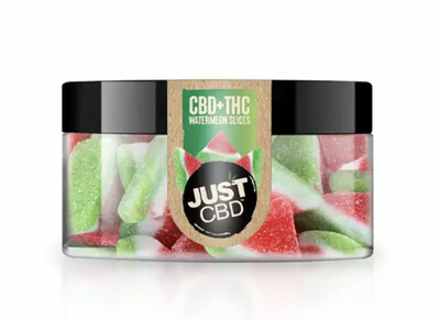 JustCBD+THC - Watermelon Slices 40mg CBD 10mg THC