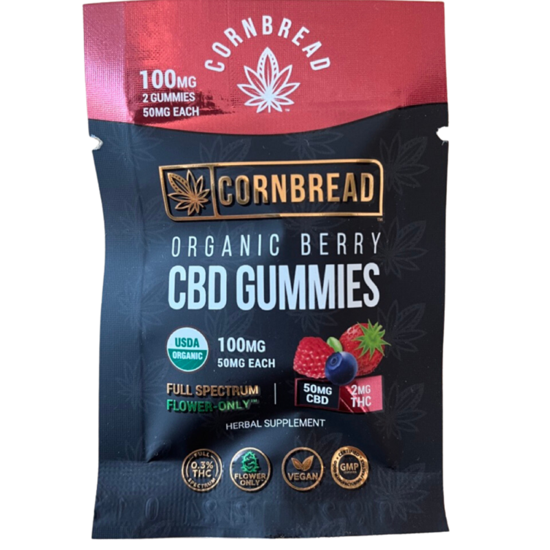 Cornbread CBD Gummies 100mg Satchet