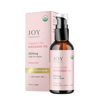 Joy Organics - Full Spectrum CBD Massage Oil Unscented 500mg