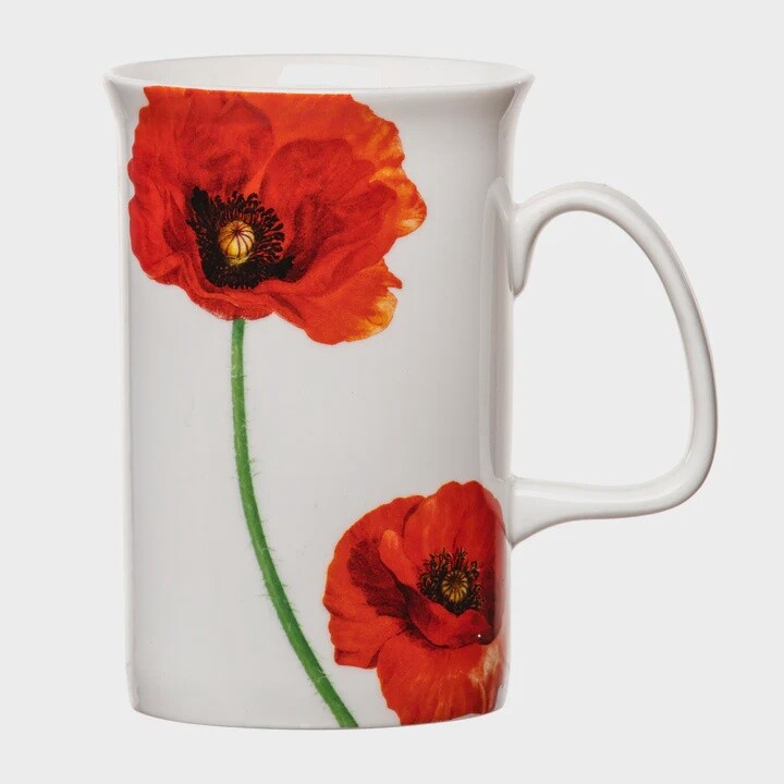 Red Poppy Can Mug