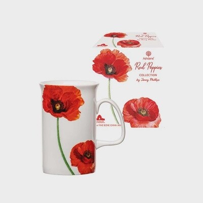 Red Poppy Can Mug