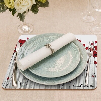 Fields of Poppies Placemats - Set of 4