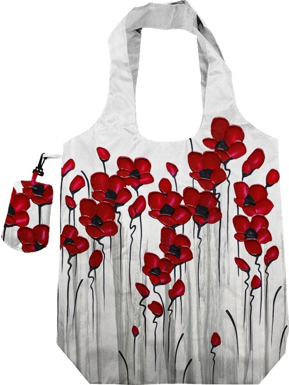 Poppy Mpressions Fields of Poppies Shopping Bag