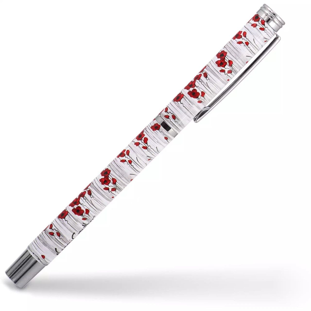 Fields of Poppies Metal Rollerball Pen