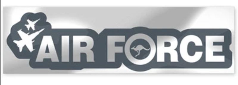 Air Force Metallic Sticker