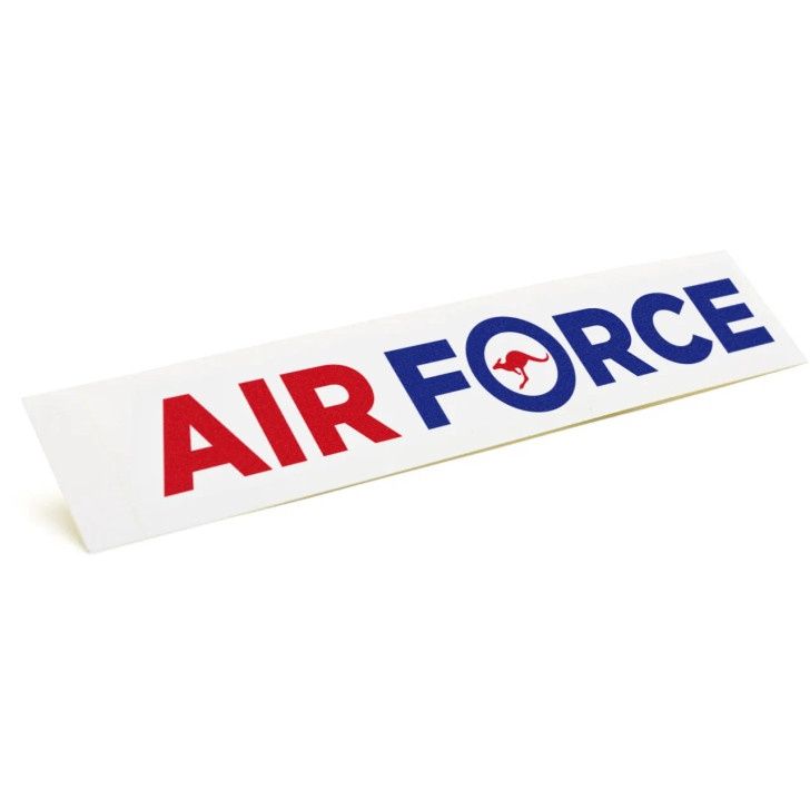 Air Force Rectangular Sticker (Red/Blue Design)