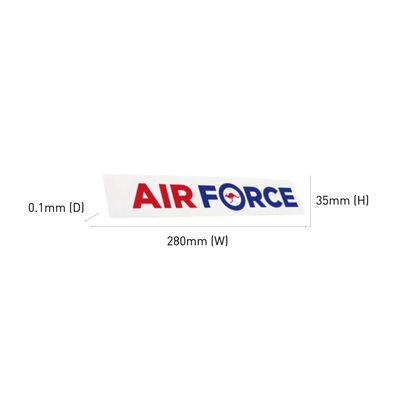 Air Force Rectangular Sticker (Red/Blue Design)