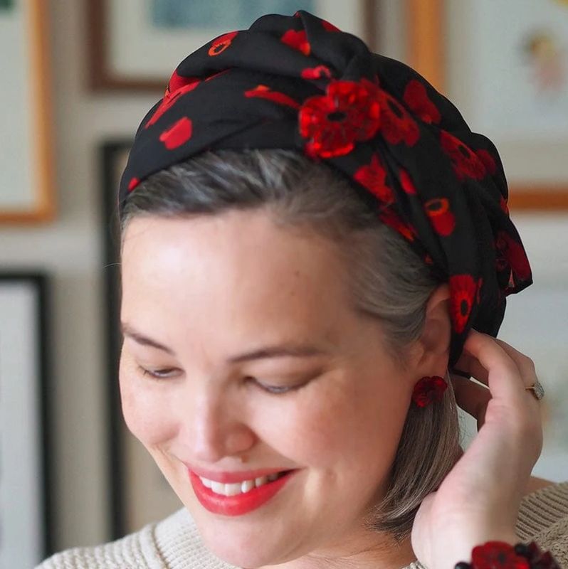 Erstwilder Poppy Headscarf - Small