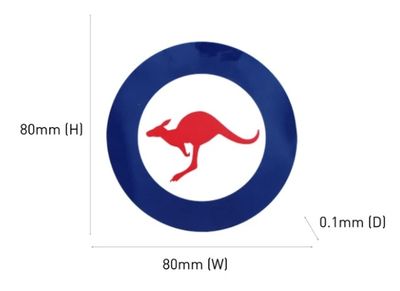 Air Force Round Sticker