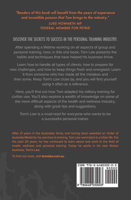 Paperback - Tom's Law: How to Succeed as a Personal Trainer, By Thomas Law