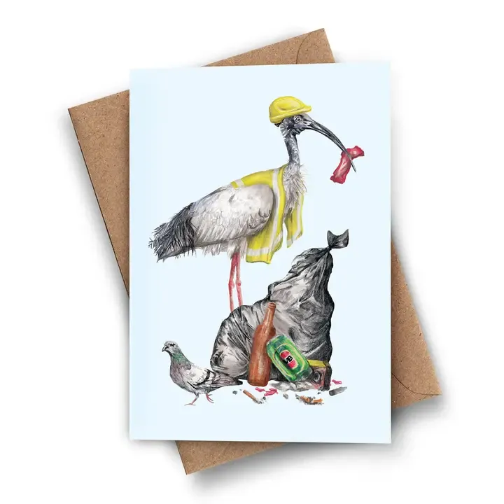 Greeting Card - Kayla Reay, Design: Baz the Bin Chicken