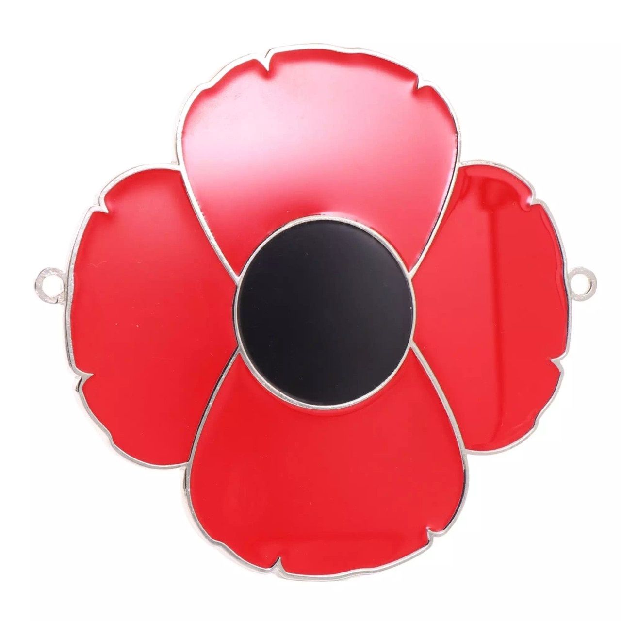 Metal Poppy Car Grille Badge