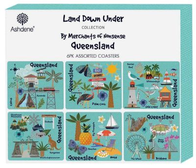 Coasters 6 Pack - Land Down Under Queensland