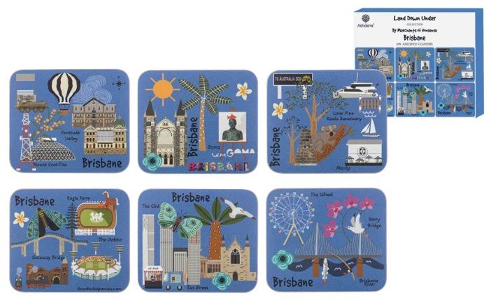 Coasters 6 Pack - Land Down Under Brisbane