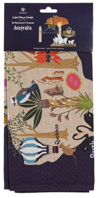 Tea Towel - Land Down Under Australia