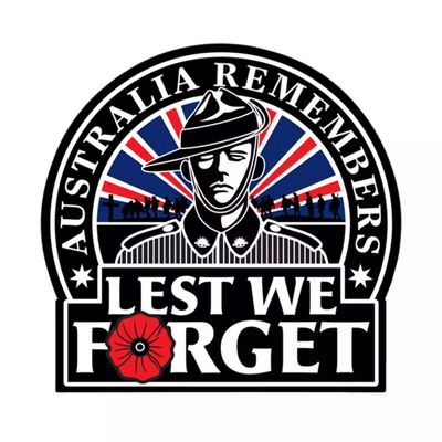 Australia Remembers Sticker - Lest We Forget