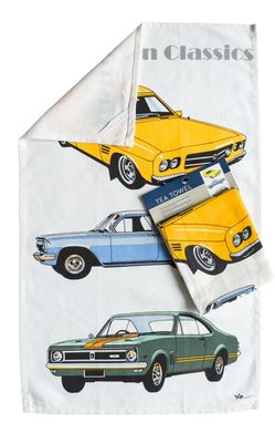 Tea Towel - Cars Holdens