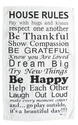 Tea Towel - House Rules