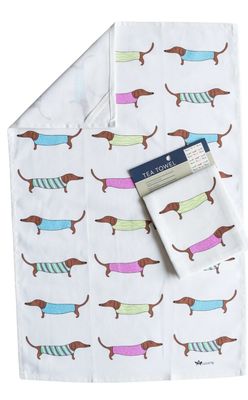 Tea Towel - Sausage Dogs