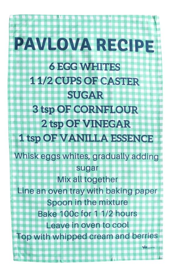 Tea Towel - Pavlova Recipe