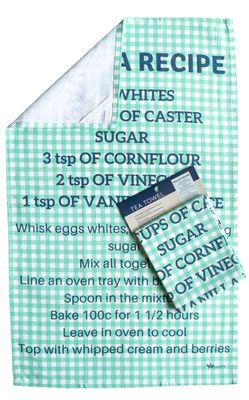 Tea Towel - Pavlova Recipe