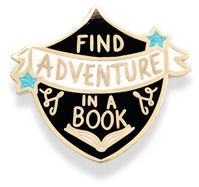 Jubly-Umph - Find Adventure in a Book Pin