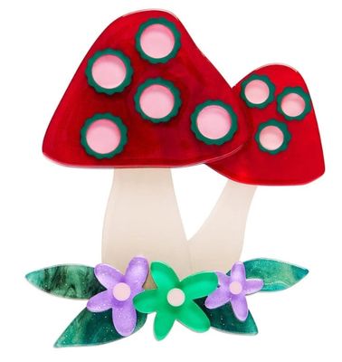 Forest Fun Guy Brooch