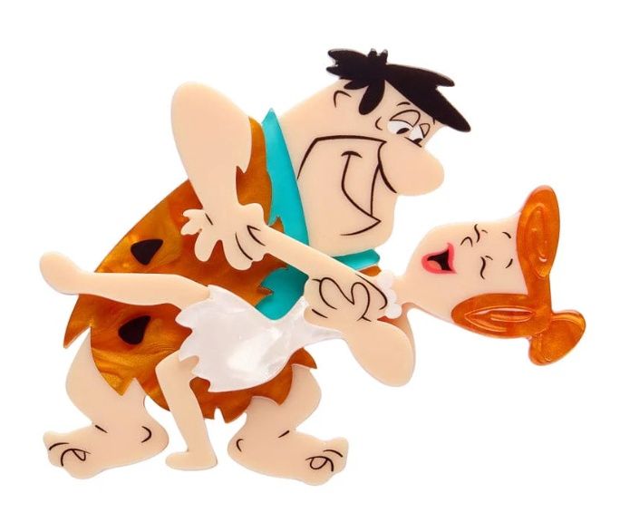 Fred and Wilma Brooch
