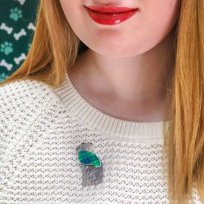 Garrison the Greyhound Mini Brooch