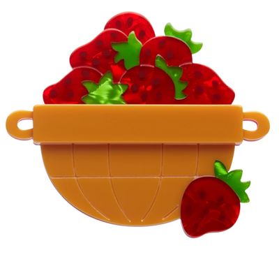 Strawberry Harvest Brooch