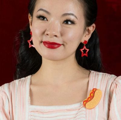 Hot Diggity Dog Brooch