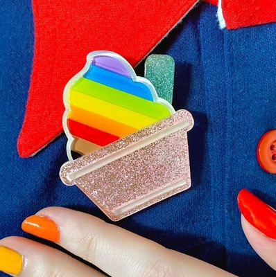 Ice Cream Acceptance Brooch