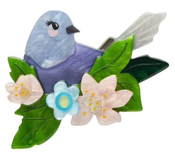 Gentle Bluebird Brooch