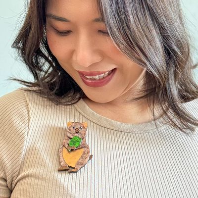Quinn the Quokka Brooch